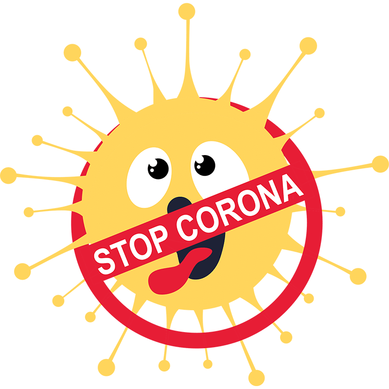 Vorlage für Stickdatei von Stop Corona