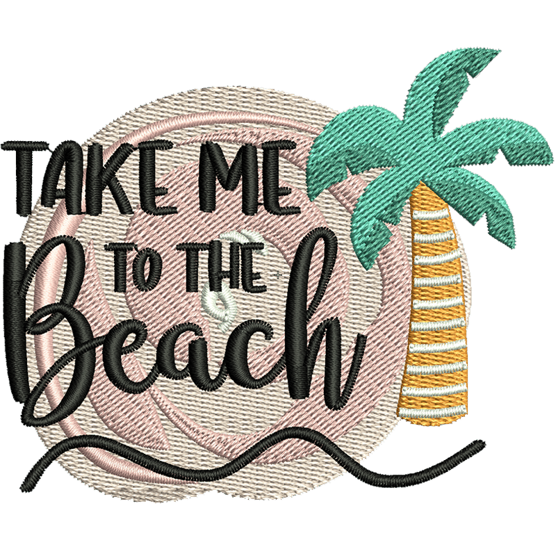 Stickdatei Take me to the beach