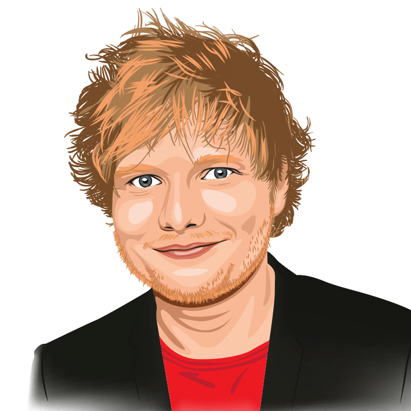 Vektorgrafik von Ed Sheeran