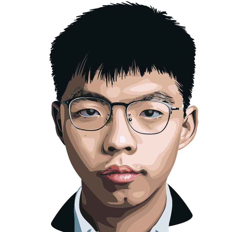 Vektorgrafik von Joshua Wong