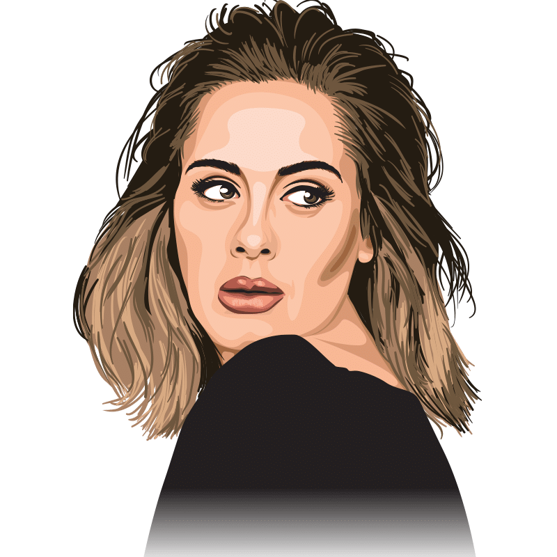 Vektorgrafik von Adele