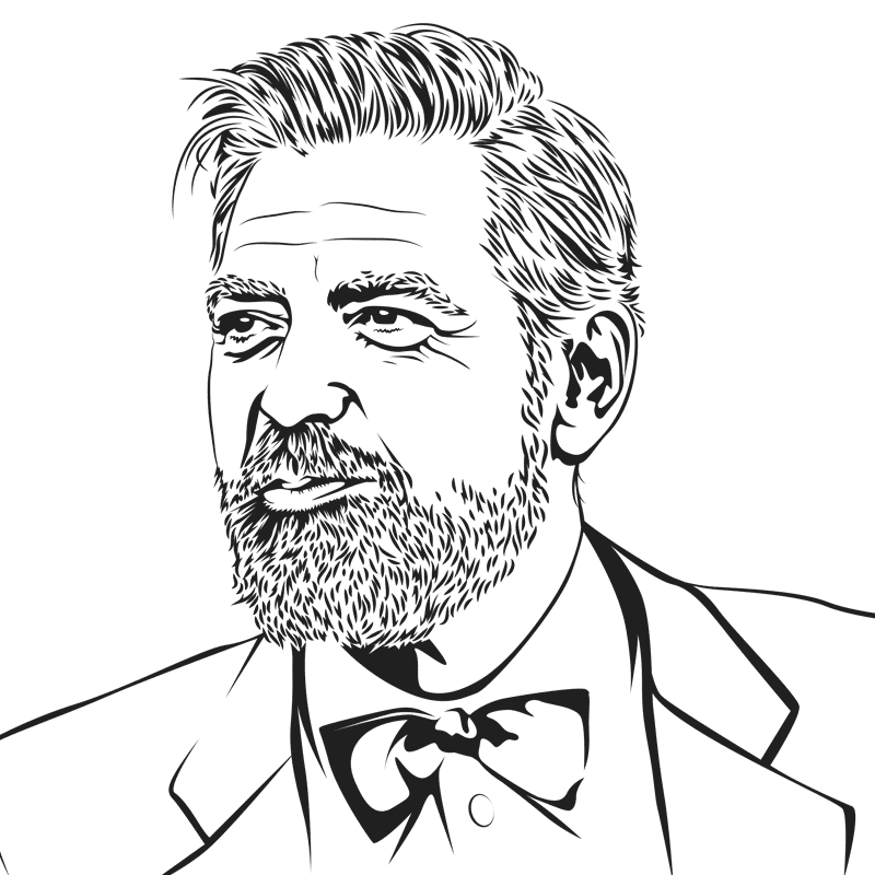 Vektorgrafik von George Clooney