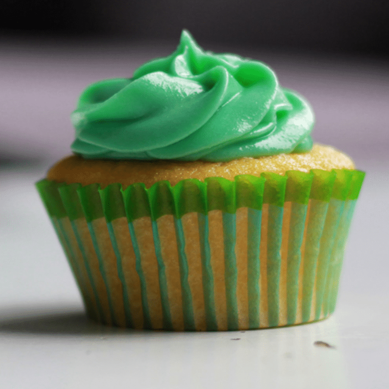 Vorlage für Vektorisierung von Green Cupcake