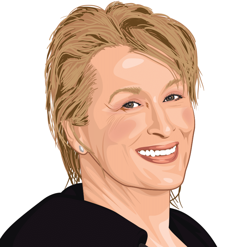 Vektorgrafik von Meryl Streep