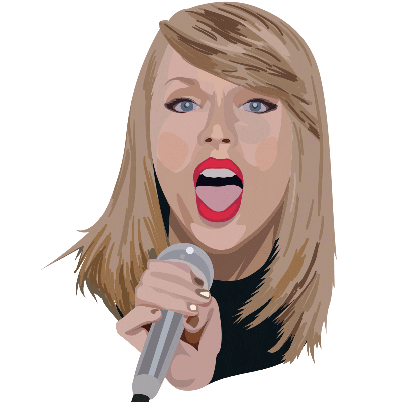 Vektorgrafik von Taylor Swift